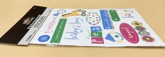 Keepsake Essentials Stickers BABY BOY Angel Sweet Pea 2-Sheets Scrapbook, NEW