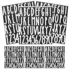 6 Sheets Self Adhesive Alphabet Stickers Business Letter Decals Mailbox