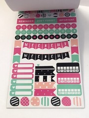 New! Planner Stickers Hearts & Stars Theme Sticker Book Of 323 pcs + Deco Tape