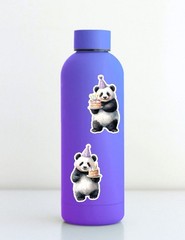 Party Panda Die Cut Vinyl Stickers Set Scrapbooking Laptop Waterbottle
