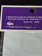Vintage 80s Russ Puffy Stickers Rainbows Super Stick Ons Retro butterfly