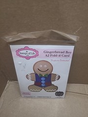Gingerbread Man Christmas A2 Fold It Die Cuts for Card-Making and…