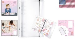 Frosted Transparent Sticker Album with 80 Pages – Ideal for Back to School