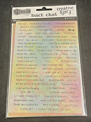 Ranger Dylusions Creative Dyary Back Chat Stickers & Washi Tape Sheets NEW