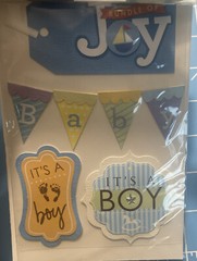 NEW – DAVID TUTERA CELEBRATE EMBELLISHMENTS – Baby Boy Blue