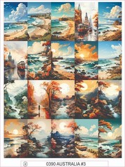 AUSTRALIA #3 – COMPLETE SHEET OF 20 STICKERS