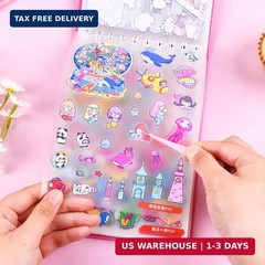 20 Sets 3D Sticker Scene Book 3D House Stickers DIY Sticker Therapy for Stickers