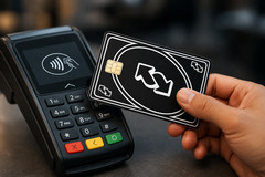 Black Reverse Credit/Debit Card Cover Skin Sticker