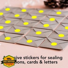 Perco Neon Yellow 0.5 Inch Dot Stickers 10 Rolls