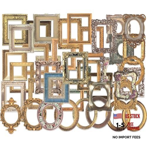 80 Pcs Vintage Baroque Frame Stickers for Scrapbooking – Antique Antique