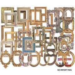 80 Pcs Vintage Baroque Frame Stickers for Scrapbooking – Antique Antique