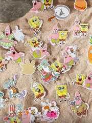SpongeBob SquarePants 20 Pcs Cartoon Pattern Stickers