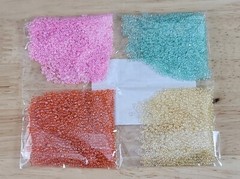 Close To My Heart BITTY BEADS Bright Z3784 Pink-Green-Yellow-Orange Pastels