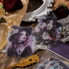 Dark Gothic Witch PET Stickers 20PC Scrapbook Paper Crafts Bullet Journals DIY