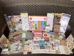 HUGE SCRAPBOOK LOT~Mixed Themes~Paper-Folder-Stamps-Dies-Stickers & More~NEW