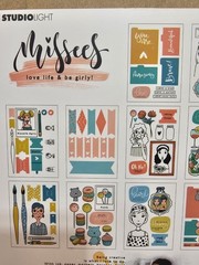 2 PADS Studio Light MISSEES DIE CUT PACKS 20 PAGES EACH LOVE LIFE & BE GIRLY