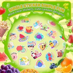 300PCS Large Scratch and Sniff Stickers, Scented Smelly Stickers for Kids, Bigge