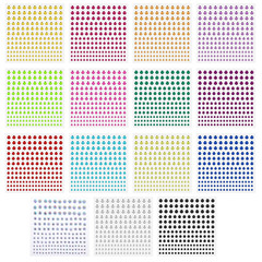 Rhinestone Gem Stickers, 2475 Pcs Self Adhesive Face Gems Rhinestones, Women Fac