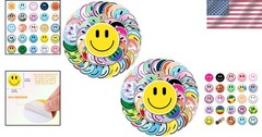 Fun Waterproof Cartoon Smiling Stickers Set – Perfect For Children & Teachers