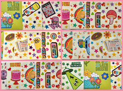 Retro Sticker lot set of 199+ Stickers / Mxd Themes