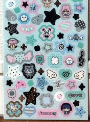 GAIA Topping LAB Korean Girly Sticker Kawaii Kids Panda Bear Love MADE IN JAPAN