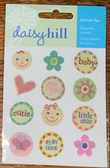 Daisy Hill Sweet Baby Stitched Tags Cute Little Star Play Time Scrapbook Sticker