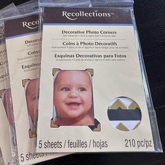 Recollections Decorative Photo Corners Gold Scrapbooking Lot Of 4 Packs Sealed