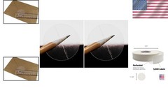 5000 Round Clear Wafer Seals – 1.50 Inch, Perfect for Invitations & Packages