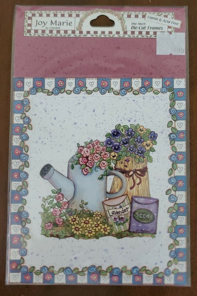 Joy Marie Die-Cut Frames, Colorbok, FLORAL FRAME, NIP 1 sheet