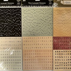 Prima Alphabet Stickers Tiny Letter Craft Scrapbook Romance Novel Lot of 3