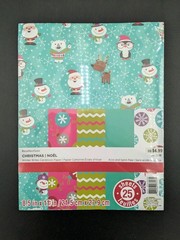 Christmas Craft Supplies Lot Cardstock Paper Snowflakes Glitter Stickers Buttons