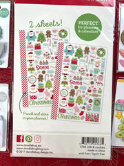 #811 – MADE WITH LOVE MILK & COOKIES CHRISTMAS BAKING DOODLE-POPS STICKERS
