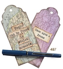 Handmade Junk Journal Tags Ephemera Scrapbook Embellishments
