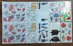 Frances Meyer Sticker Lot Full Partial Sheets Vintage Baby Christmas Tools S69