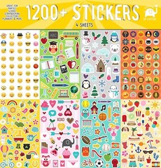 Round Stickers 1200+ Assorted Set Calendar, Reward, Planners and Scrapbook Cr…