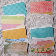 8 Mini File Folders Scrapbook Junk Journal Card Making Crafts Artsy Patterns