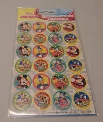 Disney Junior 96 Disney Mickey Mouse Stickers (4 Sheets) New And Sealed!