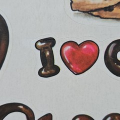 Rare 1980 Vintage Mark I Chicago SS9 Chocolat Sticker Sheet Cute