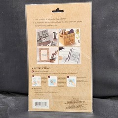 Crafters Square Paper Craft Rub On Transfer Stickers Decals Fashion Beauty Style
