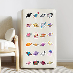 Space Astronaut Stickers Cartoon Planet Decals Laptop Phone Bike Decor
