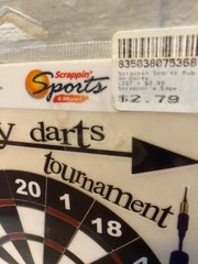 2008 Scrappin’ Sports & More DARTS Rub-on Transfers NEW
