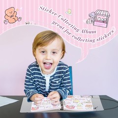 Frosted Transparent Sticker Album with 80 Pages – Ideal for Back to School