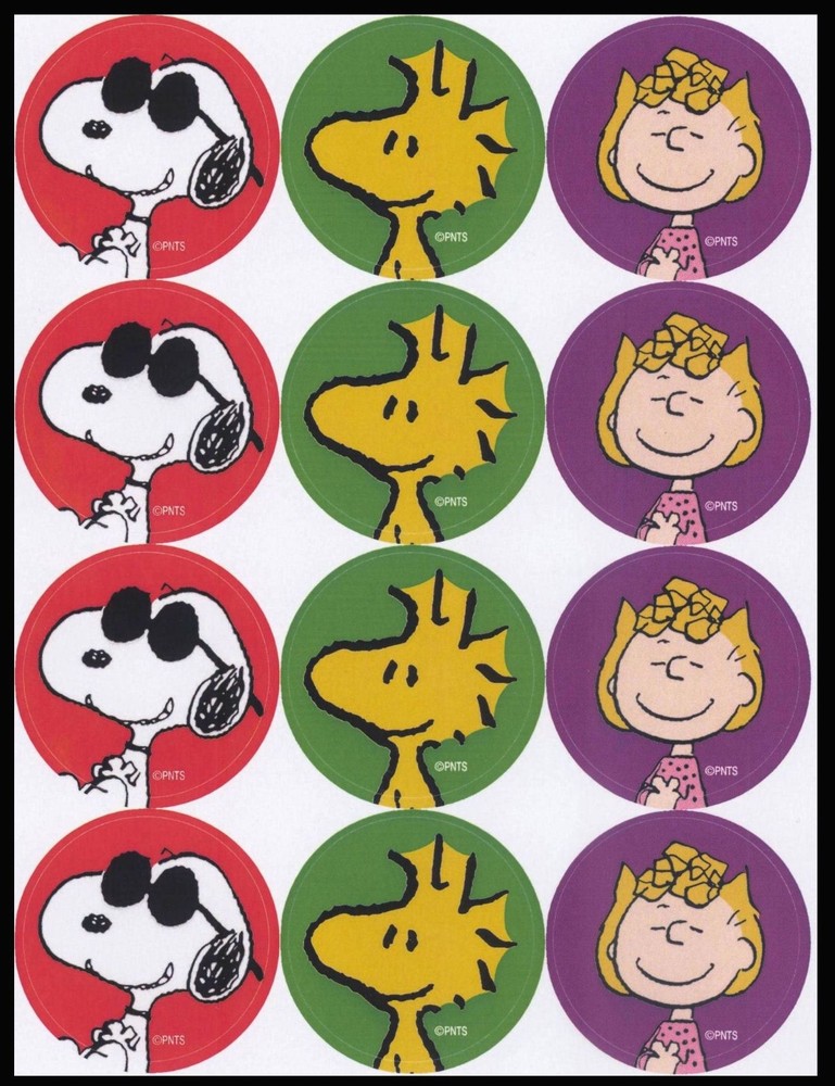Stickers – Peanuts Sally Snoopy Woodstock – Any Occasion CL050