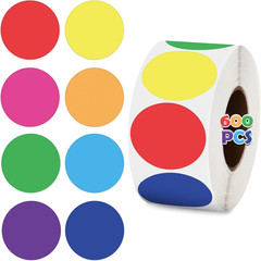 600Pcs Smile Face Star Stickers, 1 in 8 Colors of Teacher Supplies for Prizes, G