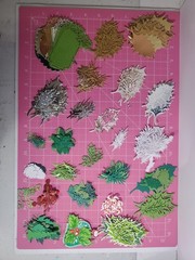 Foliage Leaf Holiday Die Cut and Paper Punch Embellishments Mixed Lot 200+ Pcs