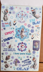 Disney Frozen Sticker Book 4 Sheets with 300 Stickers Elsa Anna Glittery A6 New