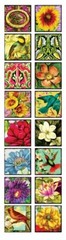 VIOLETTE STICKER – SUMMER WILDFLOWERS – 2″ x 8″ (5cm x 20cm)