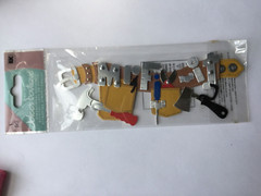 Jolees Boutique Scrapbook Mr Fix It Tool Belt Handyman Dad Hammer Stickers RARE