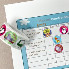 Wrapables 1 Inch Reward, Birthday, Thank You Stickers (1000pcs)​