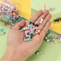 Push Pins, Plastic Head Steel Point Thumb Tacks, 400Pcs, White